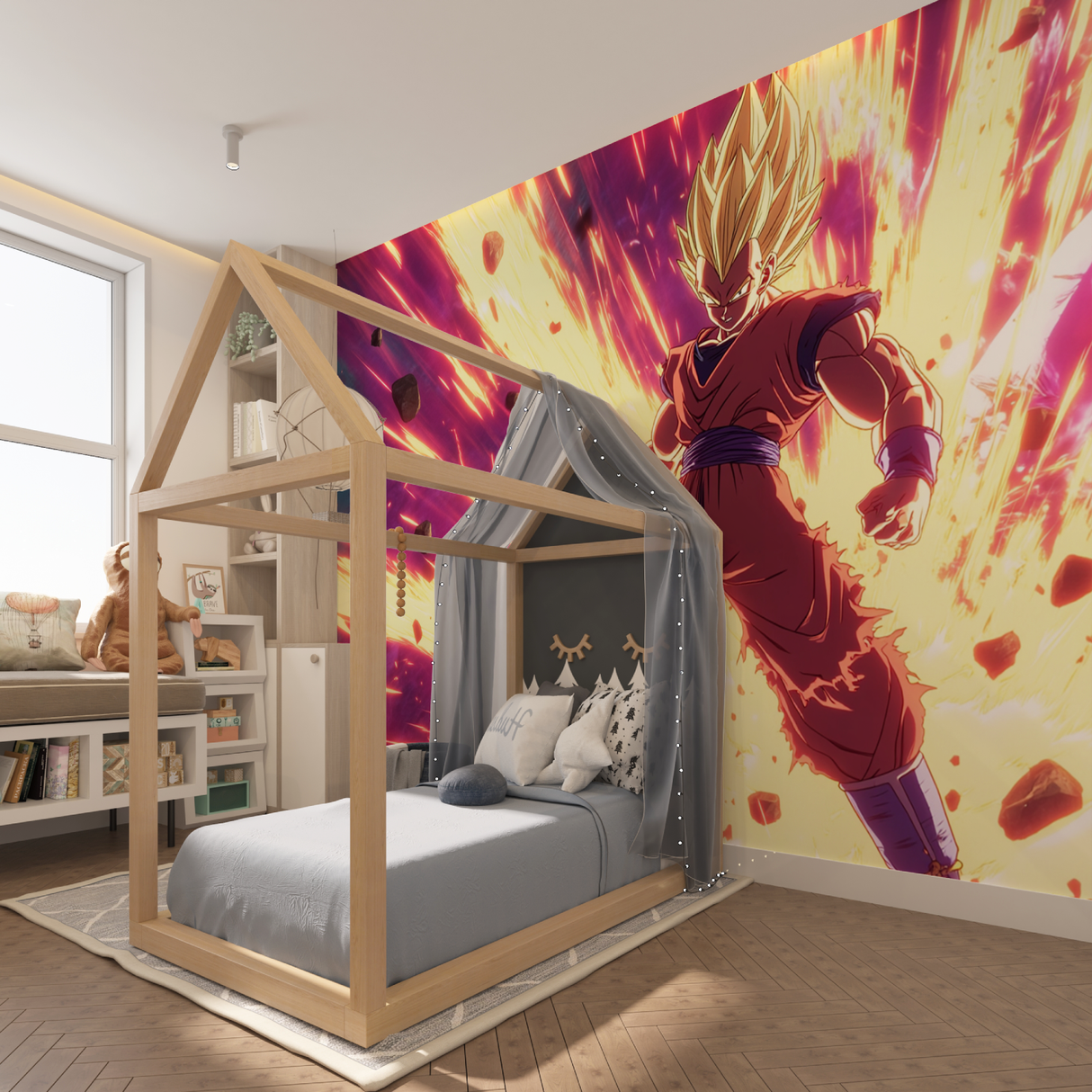 Anime Mural Wallpaper | Dragon Ball Super Battle Scene