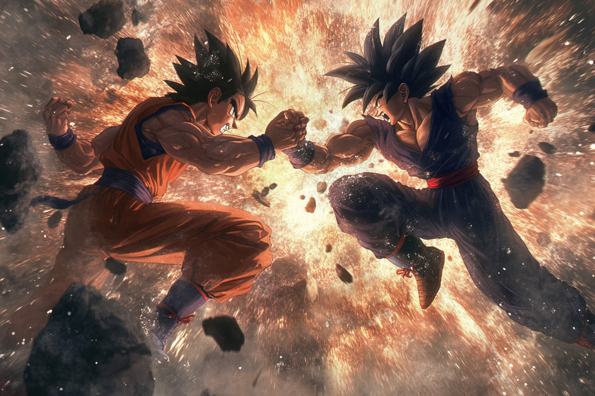 Anime Mural Wallpaper | Dragon Ball Battle Scene