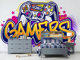 Gaming Mural Wallpaper | Street Art Controller Design