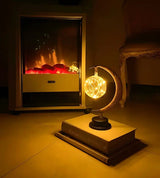 Moon Table Lamp  Glass Globe LED String Light - Product detail 4