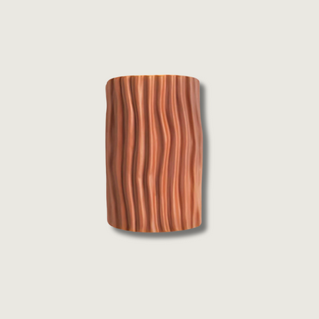 Modern Resin Wall Light  Pleated Design with Warm Glow - Product showcase