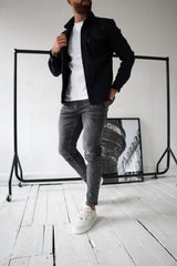 Casual Shirt Jacket  Relaxed Fit with Utility Pockets - Product detail 8