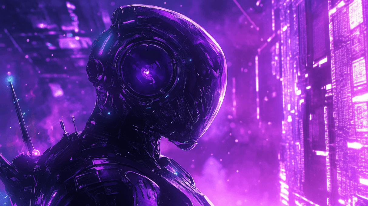 Galaxy Mural Wallpaper | Purple Space Gaming Design