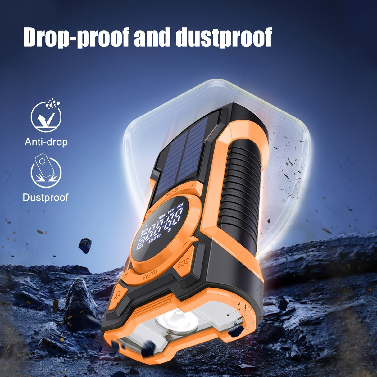 Emergency Radio Kit  Solar Power Bank With NOAA Weather Alerts - Product detail 4