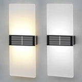 Solar Wall Light  Dual LED Outdoor Sconce - Product example