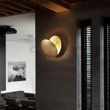 Modern Moon Wall Light  Gold Metal Eclipse Design - Product example