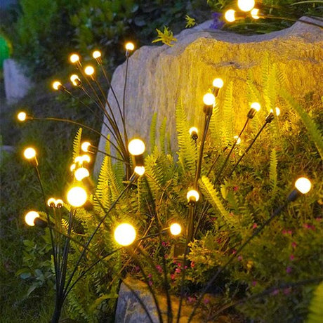 Solar Garden String Lights  Glowing Orb Branch Design - Product detail 6