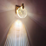 Modern LED Wall Light  Circular Glass Bubble Design - Product example