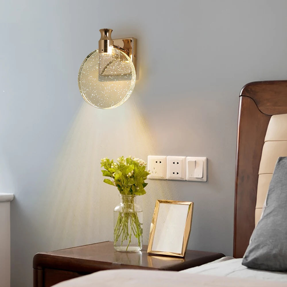 Modern LED Wall Light  Circular Glass Bubble Design - Product detail 4