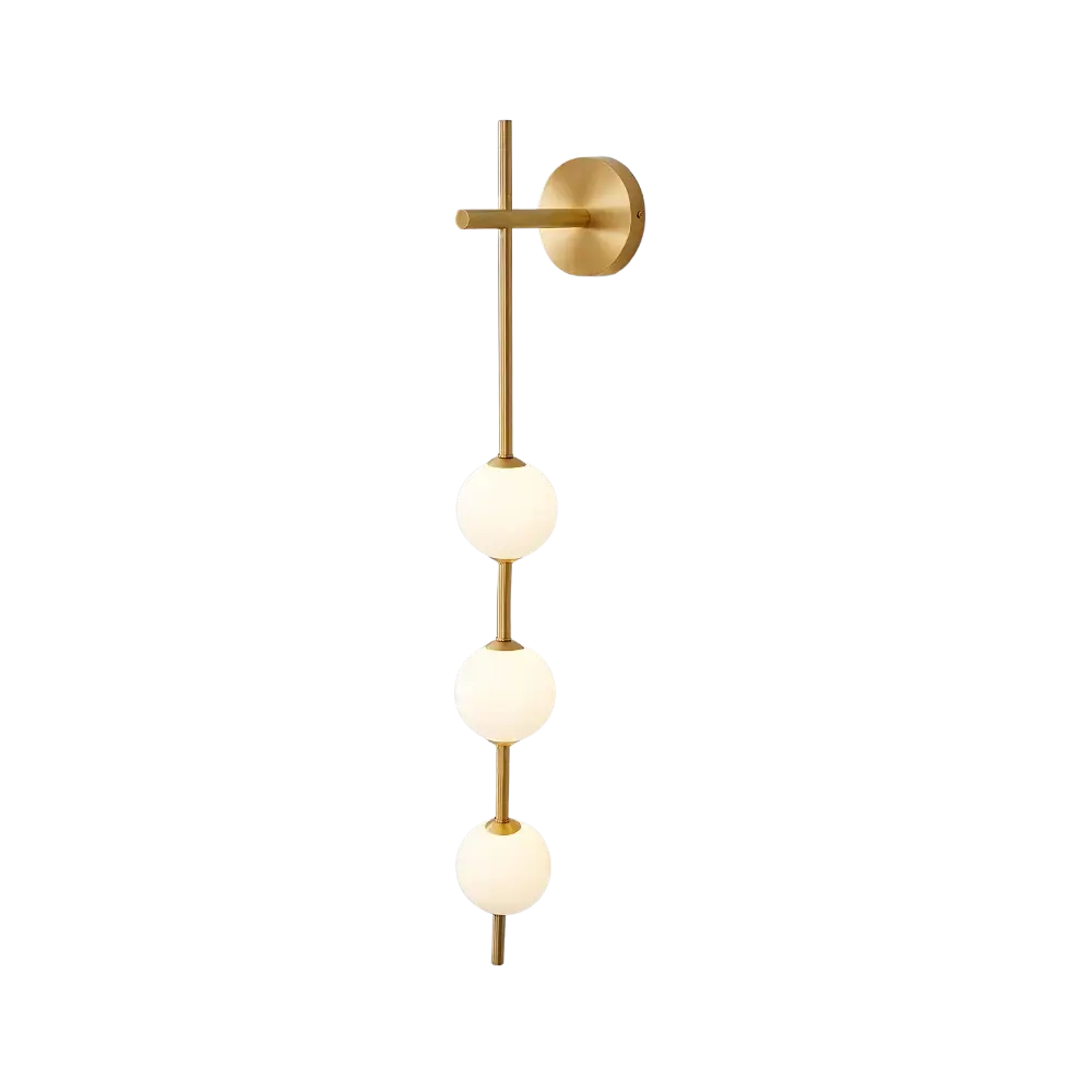 Modern Globe Wall Lamp  Vertical Brass Frame Design - Product detail 10