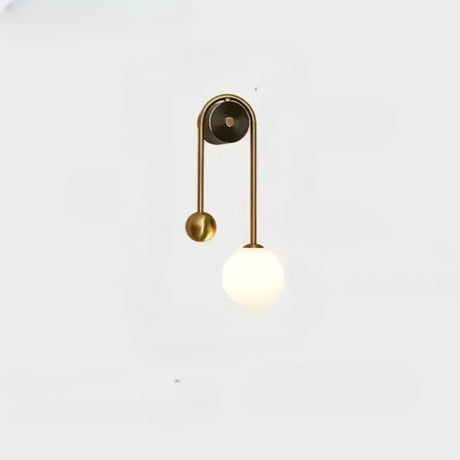Modern Wall Light  Dual Globe Glass LED Gold Design - Product detail 6