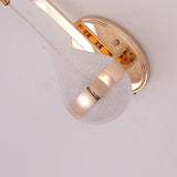Modern LED Wall Sconce  Teardrop Glass Gold Trim - Product detail 5