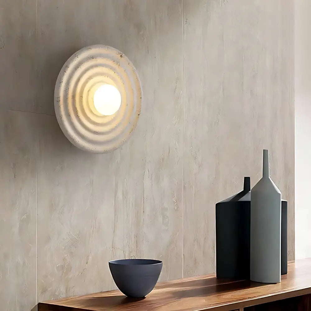 Japandi Wall Light  Minimalist Concentric Design - Product example