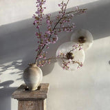 Modern Wall Light  White Glass Disc with Bronze Center - Product example