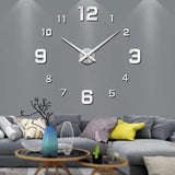 Modern Wall Clock  3D Floating Numbers Design - Product example