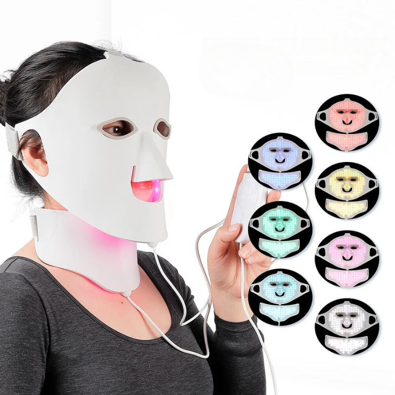 LED Light Therapy Mask  Full Face  Neck Treatment System - Detailed view