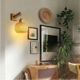 Bamboo Wall Light  Natural Rattan Shade Design - Product example