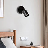 Modern Wall Spotlight  Adjustable Black Metal Sconce - Detailed view