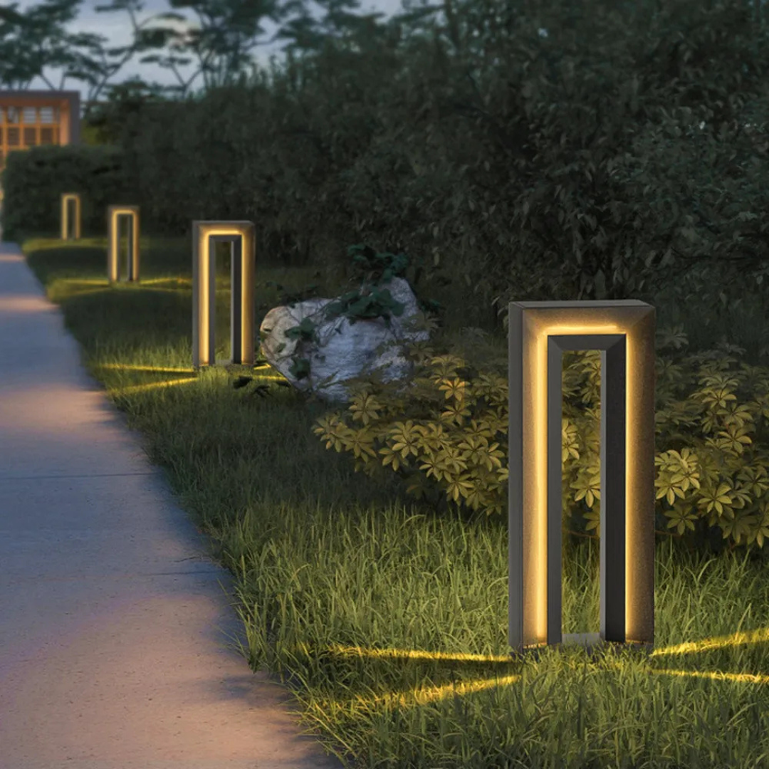 Modern Solar Path Light  Weather Resistant LED Garden Bollard - Product detail 5