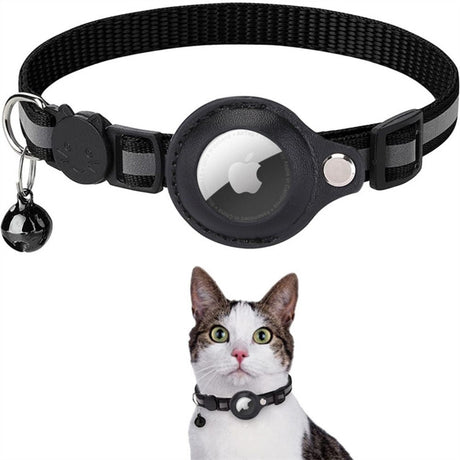 Smart Pet Collar  GPS Tracker Holder With Reflective Safety Band - Product showcase