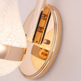 Modern LED Wall Sconce  Teardrop Glass Gold Trim - Product detail 12