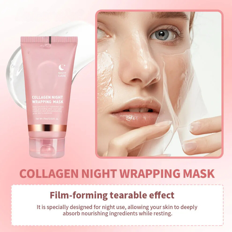 Overnight Collagen Face Mask  Deep Hydrating Peel-Off Treatment - Detailed view