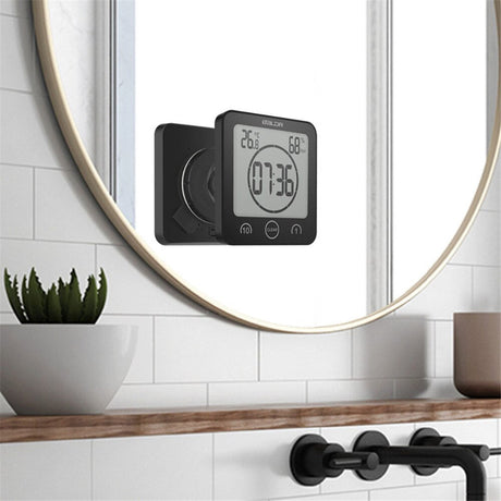 Digital Bathroom Clock  LCD Temperature Humidity Display - Product detail 4