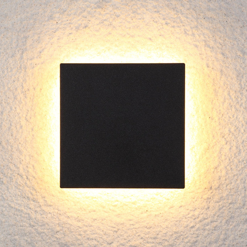 Modern LED Wall Light  Black Round Eclipse Design - Product detail 4