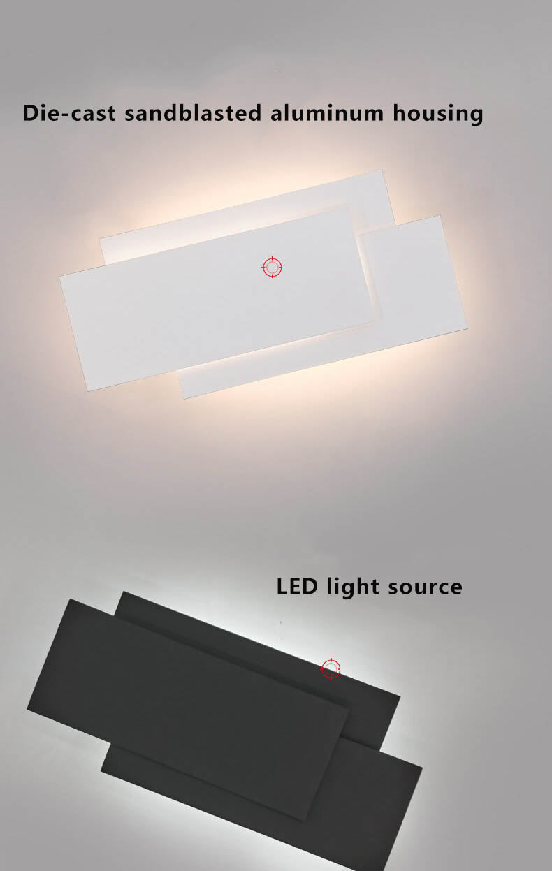 Modern LED Wall Light  Layered Geometric Design - Product detail 5