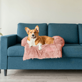 Plush Pet Furniture Protector  Water-Repellent Vegan Fur Bed - Product detail 12