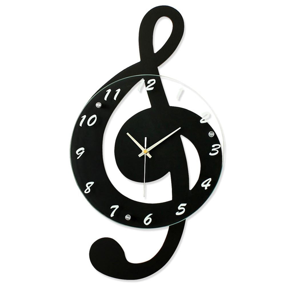 Musical Wall Clock  G-Clef Design With Numbers - Product detail 5