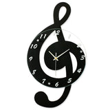 Musical Wall Clock  G-Clef Design With Numbers - Product detail 5