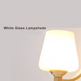Modern Glass Wall Light  Frosted Shade With Gold Mounting - Product detail 5