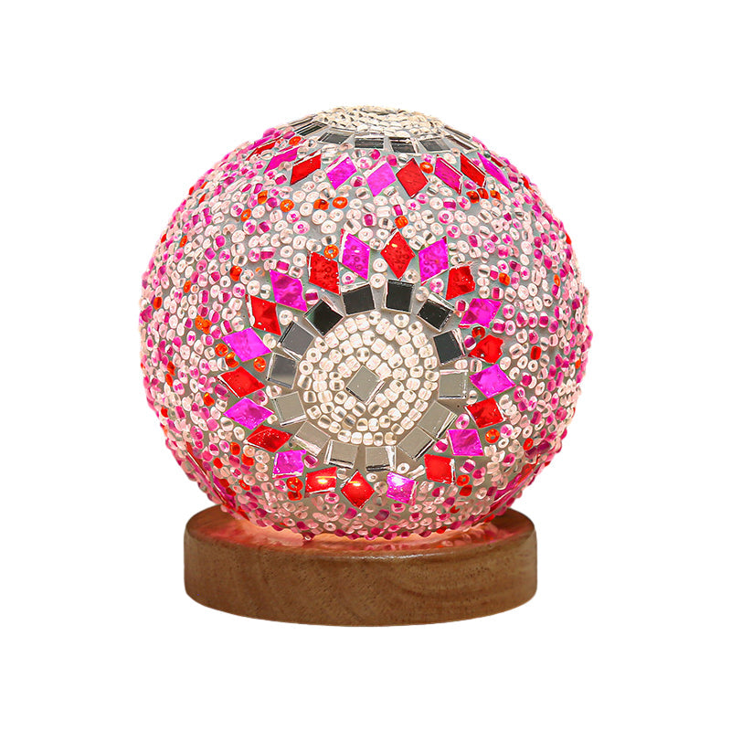 Mosaic Glass Table Lamp  LED Color Changing Night Light - Product detail 4