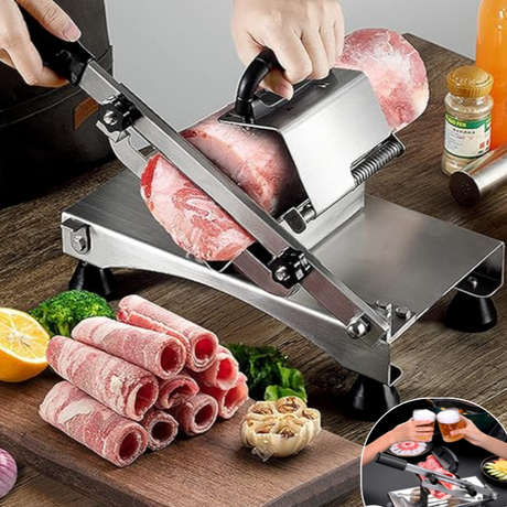 Professional Meat Slicer  Stainless Steel Manual Cutter - Product showcase