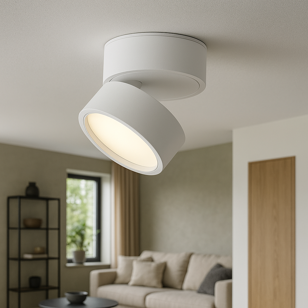 Modern Ceiling Spotlight  Adjustable Black Surface Mount - Product example