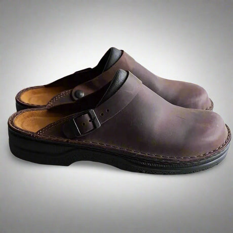 Orthopedic Leather Clogs  Cushioned Arch Support Design - Product detail 10