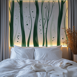 Forest Mural Wallpaper | Modern Green Tree Design