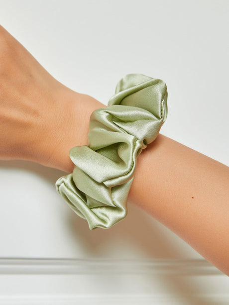 Silk Hair Scrunchie  Premium Mulberry Silk Navy - Product detail 20