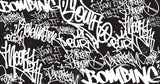 Graffiti Mural Wallpaper | Urban Black and White Street Art