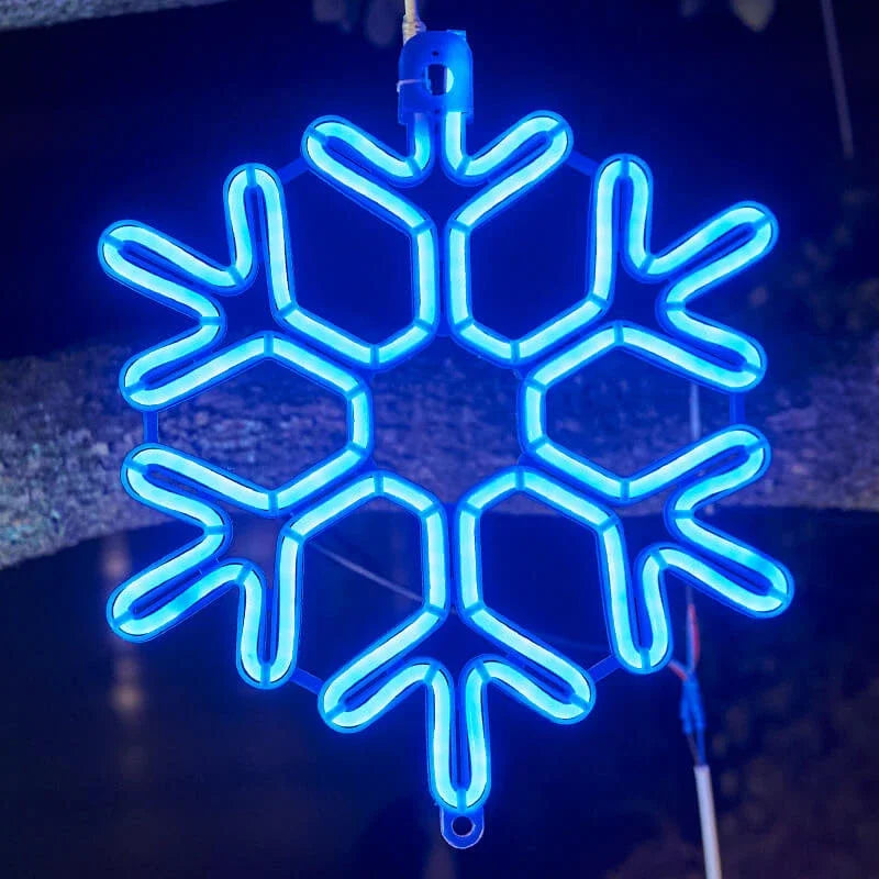 Snowflake LED String Lights  Outdoor Winter Holiday Decor - Product example
