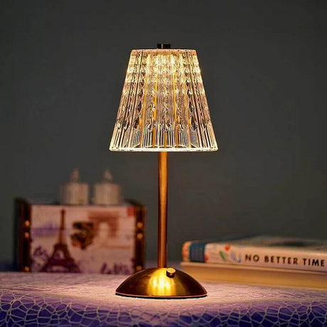Modern Table Lamp  Pleated Shade with Brass Base - Product detail 7