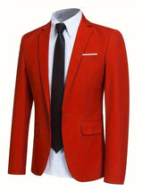 Modern Slim Fit Suit  Sky Blue Two-Piece Business Attire - Product detail 6