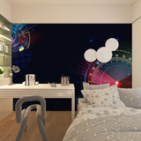 Superhero Mural Wallpaper | Comic Style Action Scene