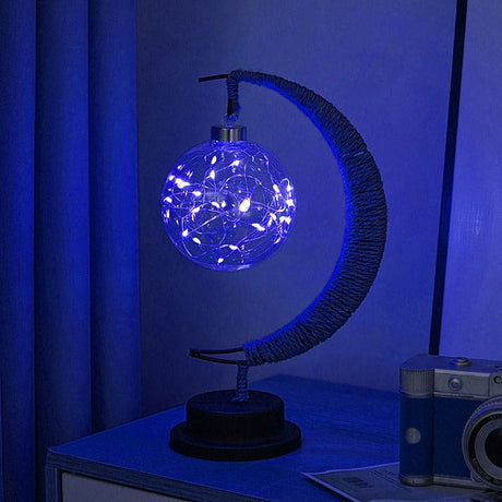 Moon Table Lamp  Glass Globe LED String Light - Product detail 10