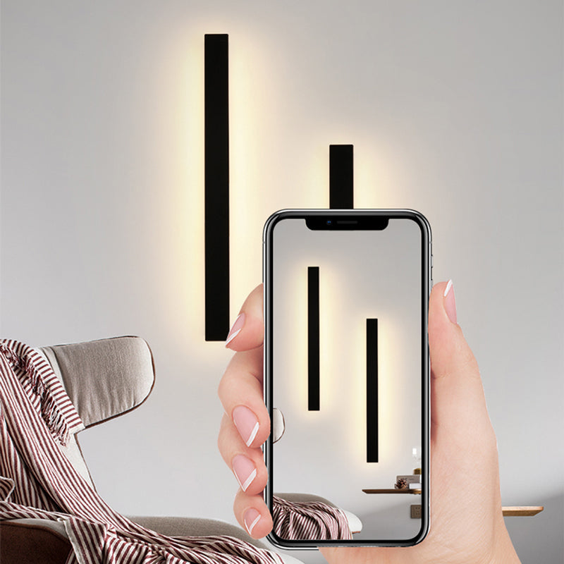 Modern LED Wall Light  Black Metal 80cm Linear Design - Product detail 24