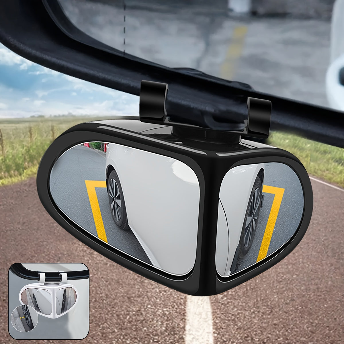 HD Blind Spot Mirrors  360 Adjustable Wide View Design - Detailed view