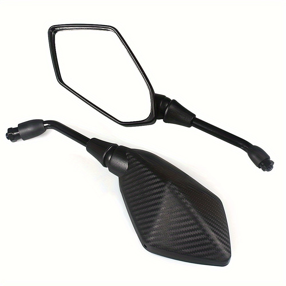 Universal Motorcycle Mirrors  Hexagonal Carbon Fiber Design - Product detail 4