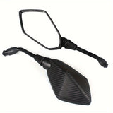 Universal Motorcycle Mirrors  Hexagonal Carbon Fiber Design - Product detail 4