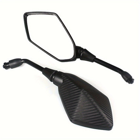 Universal Motorcycle Mirrors  Hexagonal Carbon Fiber Design - Product detail 4